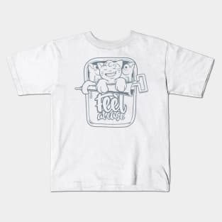 Feel At Ease: Grey Kids T-Shirt